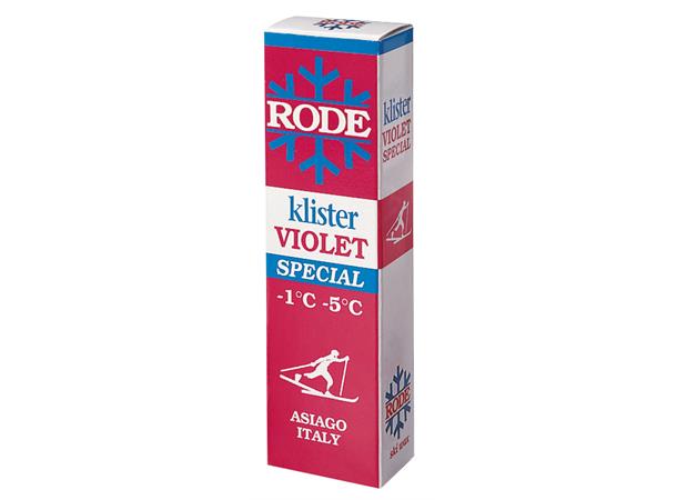 Rode Klister Violet Spesial Klister for grovkornet løse forhold.